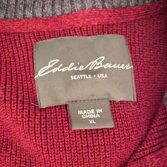 Eddie Bauer Mock Neck Sweater Sz XL - Picture 2 of 6